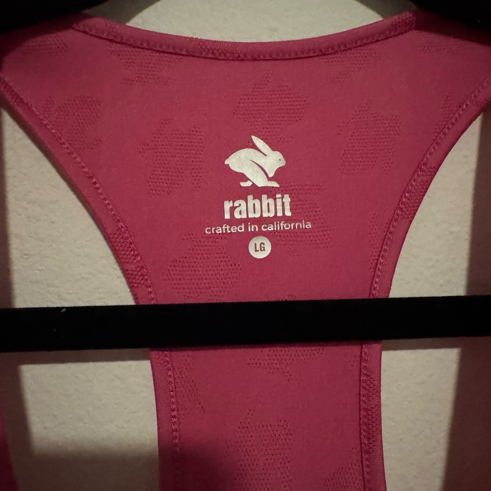 Pink Racerback Tank Top with Rounded Neckline - Picture 2 of 3